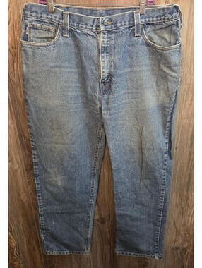 Carhartt FR Denim Jeans Size 40x32 Flame Resistant Workwear FRB004-MDS Welder